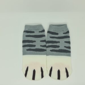 Calcetines patitas - gris, Rayas