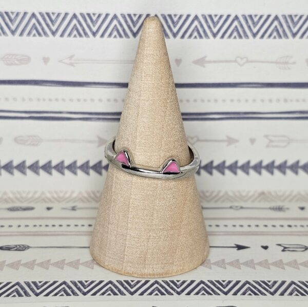 Anillo gato plata / negro - Imagen 4