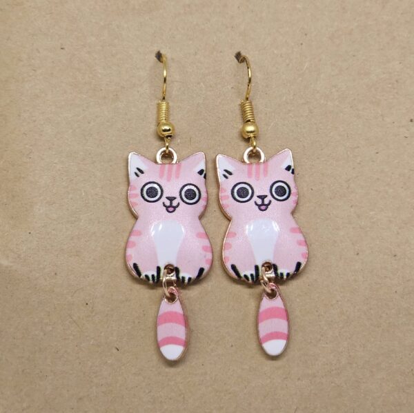 Pendientes gatos colgante - Imagen 4