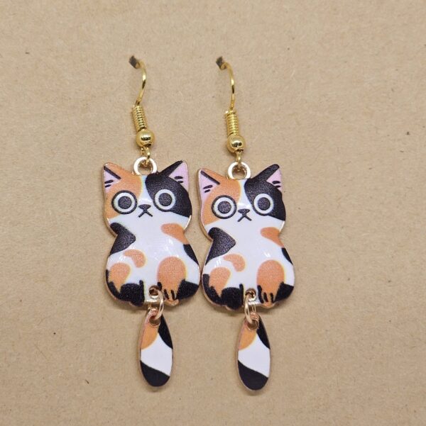 Pendientes gatos colgante - Imagen 6