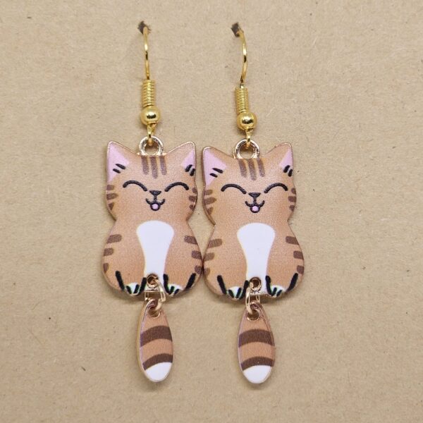 Pendientes gatos colgante - Imagen 7
