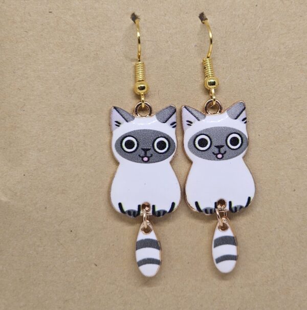 Pendientes gatos colgante - Imagen 9