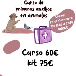 Curso de primeros auxilios en animales